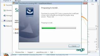 Install Peachtree on a Network Station  Sage Peachtree Tutorial [upl. by Nwahsram]