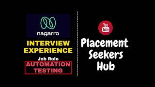 NAGARRO INTERVIEW EXPERINCE  Automation Testing Role  12th Sept 2021 [upl. by Mattie]