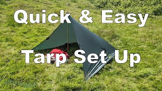 Quick and easy tarp setup using DD Hammocks Superlight S tarp [upl. by Ellie]