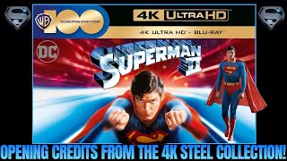 SUPERMAN II CHRISTOPHER REEVE OPENING CREDITS IN 4K FROM THE 19781987 5FILM COLLECTION [upl. by Doone]