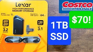 Costco LEXAR SSD 1 TB Better than Sandisk [upl. by Shel115]