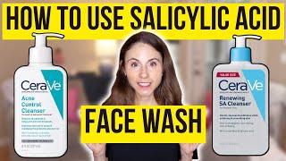 HOW TO USE SALICYLIC ACID FACE WASH 🚿 Dermatologist DrDrayzday [upl. by Tiloine]