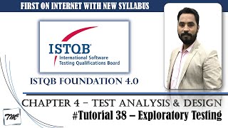 ISTQB FOUNDATION 40  Tutorial 38  Exploratory Testing  Experience Based Testing  ISTQB Tutorial [upl. by Rossing]