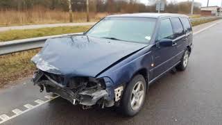 Volvo V70 vs truck Volvo V70 crash [upl. by Lenzi831]