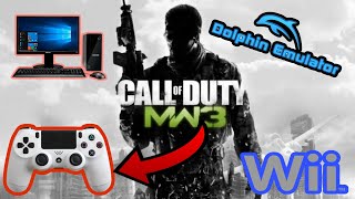 Cómo Configurar Mando De PS4 Para Jugar Call of Duty MW 3 En El Emulador Dolphin Para PC [upl. by Aihsercal]