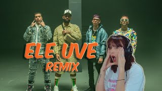 REACCIÓN Natanael Cano x Eladio Carrion x Ovi  Ele Uve Remix ft Noriel Official Video [upl. by Dagny]