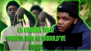 La Cracka Tells Omerta 5ive He Shouldve Died Instead Of Foolio [upl. by Nylaehs226]