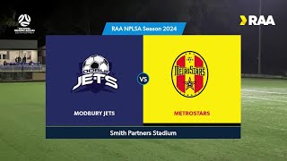 RD15 RAANPLSA 2024 Highlights  Modbury Jets vs MetroStars [upl. by Aigneis]