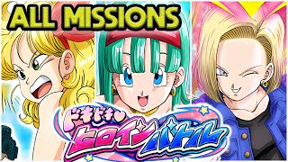 ALL MISSIONS DONE STAGES 46 EXCITING HEROINE BATTLE PINK ZONE Dragon Ball Z Dokkan Battle [upl. by Lahcym436]