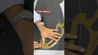 Gents coat sleeve cutting  jacket sleeve cutting  coat sleeve attaching bespoke [upl. by Waverley]