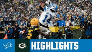 Detroit earns GRITTY divisional win on the road in Green Bay  Lions at Packers Week 9 Highlights [upl. by Moia]