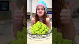 ROASTED ROMANESCO BY CHEF LIS  FOOD VIDEOS FOR KIDS AND ADULTS  FUNNY TODDLER [upl. by Rentschler]