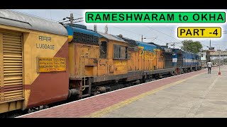 JALNA to NANDURBAR  16733 Rameshwaram  Okha Express Journey PART 4  March 2022 [upl. by Nothsa]