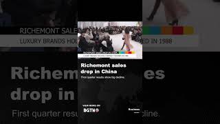 Richemont sales drop in China 📉 [upl. by Aiyt]