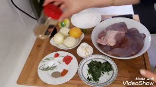 une recette du foie de veau 😋😋 [upl. by Noskcaj]