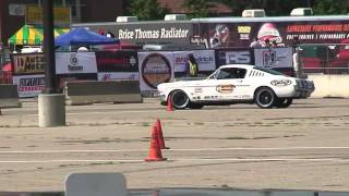 Detroit Speed  Goodguys Columbus Autocross  Detroit Speed 1966 Mustang [upl. by Yrok]