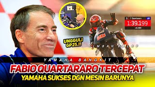 FABIO QUARTARARO TERCEPAT🔥 YAMAHA BANGKITSUKSES JAJAL MESIN GANAS YZR M1 TERBARU DI TES BARCELONA [upl. by Anora143]