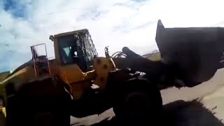 Disgruntled ExEmployee Leads Cops on Chase With Bulldozer [upl. by Corin163]