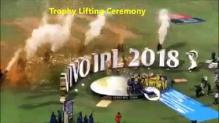 IPL Final 2018 highlights  CSK VS SRH  CSK winning moments  trophy celebrations  stadium view [upl. by Donny]