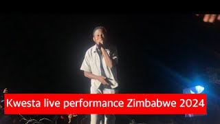 Kwesta live performance in Zimbabwe 🔥 EADSaintFloew  Bag RaJahman SaintFloew Album Launch 2024 [upl. by Ahsena]