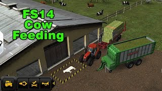 Fs14 Farming Simulator 14  Cow Feeding  İnek Besleme Timelapse 33 [upl. by Schaffel718]