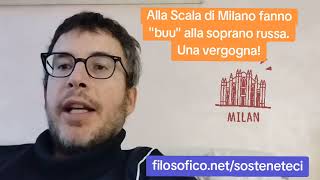 DIEGO FUSARO Alla Scala di Milano fanno quotbuuquot alla soprano russa Una vergogna [upl. by Haynor351]