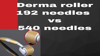 Derma roller 192 needles vs 540 needles [upl. by Beverlee]