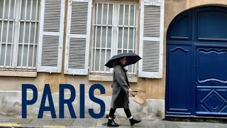 Paris in the Rain  Day 2 Shopping and Louvre wonders [upl. by Xuagram]