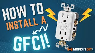 HOW TO INSTALL A GFCI OUTLET [upl. by Korie350]