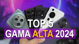 TOP 5 Mejores Celulares de GAMA ALTA 2024 [upl. by Esorlatsyrc]