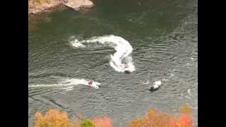 Bridge Day 2012 BASE Jumpers doing their thing2 [upl. by Viradis862]