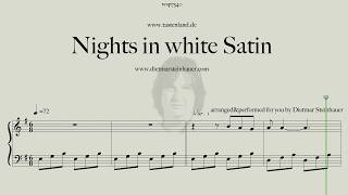 Nights in white Satin  Easy Piano [upl. by Eigla]