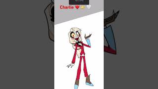 Charlie💕 hazbinhotel charlie youtubeshorts ibispaint recolor [upl. by Zaneski]