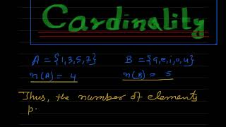 Cardinality of a set ll concept ll by Simkhada IR [upl. by Croom]