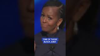 Michelle Obama mocks Trump over Black Jobs comment [upl. by Nerrag70]