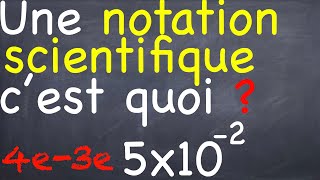 La notation scientifique cest quoi [upl. by Sewel]