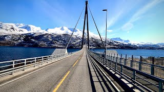 🇳🇴🚚 Harstad  Narvik 4K Timewarp [upl. by Ailicec]