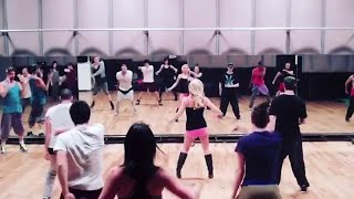 Britney Spears  Hold It Against Me Music Video Rehearsal  Snippet 4 [upl. by Jankey]