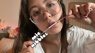 ASMR lofi apple mic nibbling and mouth sounds [upl. by Atinrehs]