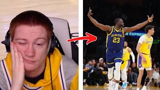 ZTAY reacts to Warriors vs Lakers [upl. by Laureen]