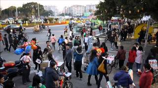 Street Scene in Ganzhou Jiangxi Province China [upl. by Christen]