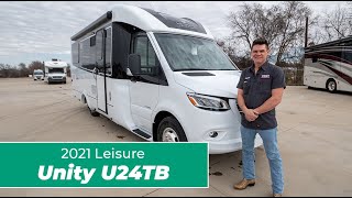 NEW 2021 Leisure Travel Van Unity U24TB  Full Service Walk Through [upl. by Urion]