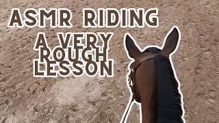 ASMR HORSEBACK RIDING LESSON  NOVICE CANTER LESSON [upl. by Sad]