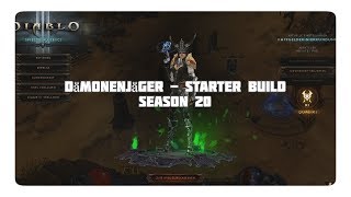 Diablo 3 Dämonenjäger Starter Build Season 20 Patch 268 [upl. by Eiramik129]