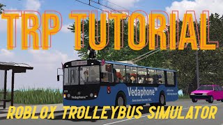 TrP Tutorial  OneSkyVeds Trolleybus Place driving tutorial  ROBLOX [upl. by Rollie]