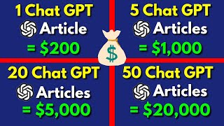 How To Make Money With ChatGPT FOR FREE  No Cost To Start [upl. by Fotina553]