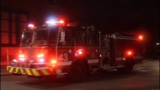 AIR HORN Chicago fire department engine 43 responding [upl. by Uriah480]