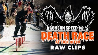 DEATH RACE at Tick Ditch RAW CLIPS  Bronson Speed Co [upl. by Aierbma]