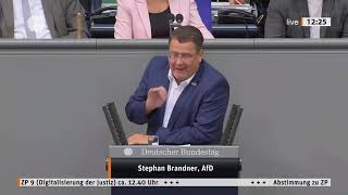 AKTUELL  REDE STEPHAN BRANDNER  AFD  AM 14JUNI IM DEUTSCHEN BUNDESTAG IN BERLIN [upl. by Kordula]