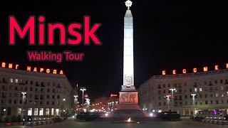 Minsk Belarus Walking Tour [upl. by Dustie]